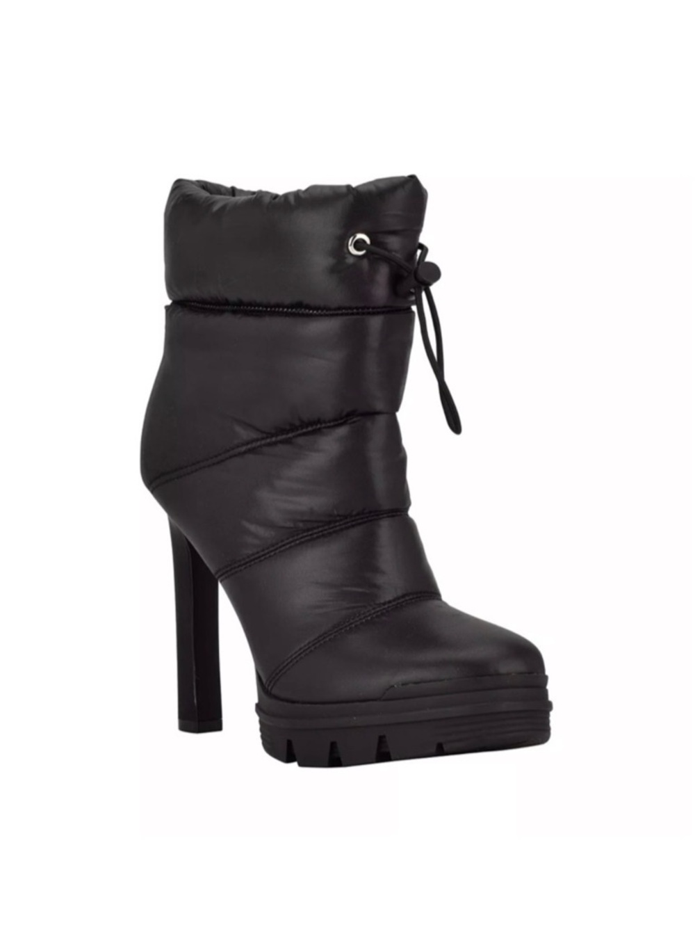 GUESS Jara Black Platform Heel Boots – Size 9